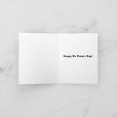 Frohen St. Patrick's Day Karte (Innenseite)