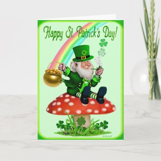 Frohen St. Patrick's Day Karte (Vorderseite)