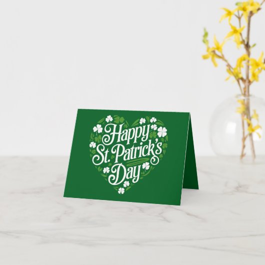 Frohen St. Patrick's Day Karte (Gelbe Blume)