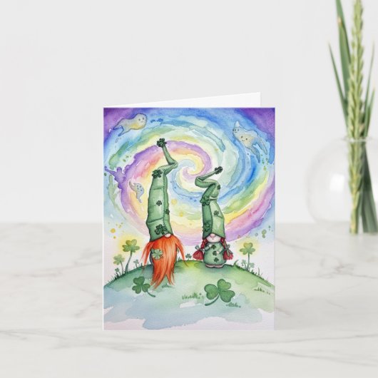 Frohen St. Patrick's Day  Karte (Vorderseite)