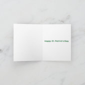 Frohen St. Patrick's Day  Karte (Innenseite)