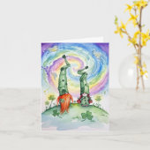 Frohen St. Patrick's Day  Karte (Gelbe Blume)