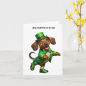 Frohen St. Patrick's Day Karte (Gelbe Blume)