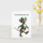 Frohen St. Patrick's Day Karte (Gelbe Blume)