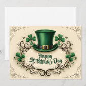 Frohen St. Patrick's Day Kleeblatt-Design (Vorne/Hinten)