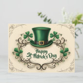 Frohen St. Patrick's Day Kleeblatt-Design (Stehend Vorderseite)