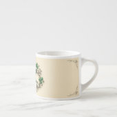 Frohen St. Patrick's Day Kleeblatt-Design Espressotasse (Rechts)