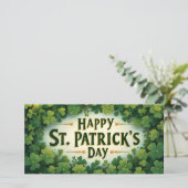 Frohen St. Patrick's Day Kleeblatt Kunst (Stehend Vorderseite)