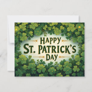 Frohen St. Patrick's Day Kleeblatt Kunst
