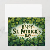 Frohen St. Patrick's Day Kleeblatt Kunst (Vorne/Hinten)