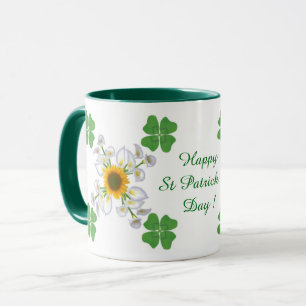 Frohen St. Patrick's Day ! Kleeblatt mit Calla Tasse