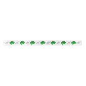 Frohen St. Patrick's Day Kleeblätter Satinband (Vorderseite)