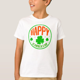 Frohen St. Patrick's Day Kreisdesign T-Shirt