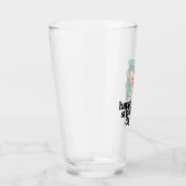 Frohen St. Patrick's Day Lachender Leprechaun Bier Glas (Rechts)
