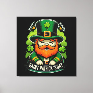 Frohen St. Patrick's Day Leinwanddruck