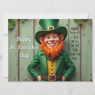 Frohen St. Patrick's Day Leprechaun