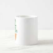Frohen St. Patrick's Day Leprechaun-Bart und Hut Kaffeetasse (Mittel)