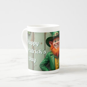 Frohen St. Patrick's Day Leprechaun Porzellantasse