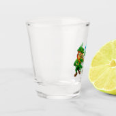 Frohen St. Patrick's Day Leprechaun Regenbogen  Schnapsglas (Links)