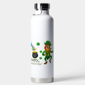 Frohen St. Patrick's Day Leprechaun Regenbogen Trinkflasche (Rechts)