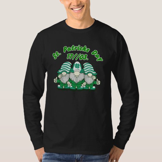 Frohen St. Patrick's Day Leprechauns T-Shirt (Vorderseite)