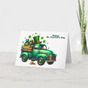Frohen St. Patrick's Day LKW Feiertagskarte
