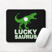 Frohen St. Patrick's Day Luckysaurus Dinosaur Sham Mousepad (Mit Mouse)