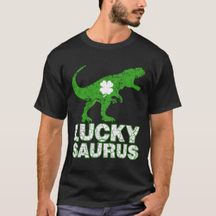 Frohen St. Patrick's Day Luckysaurus Dinosaur Sham T-Shirt