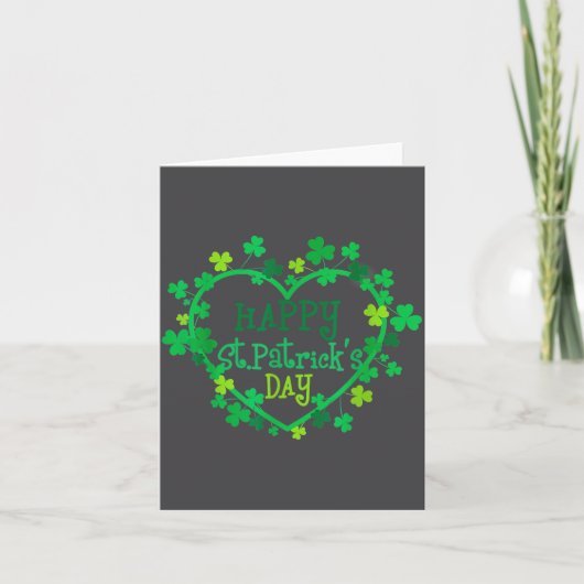 Frohen St. Patrick's Day Lustiger Heiliger Patrick Karte (Vorderseite)