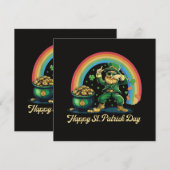 Frohen St. Patrick's Day Lustiger Leprechaun (Vorne/Hinten)