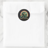 Frohen St. Patrick's Day Lustiger Leprechaun Runder Aufkleber (Tasche)