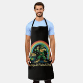 Frohen St. Patrick's Day Lustiger Leprechaun Schürze (Getragen)
