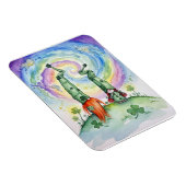 Frohen St. Patrick's Day  Magnet (Rechte Seite)