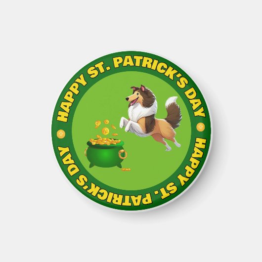 Frohen St. Patrick's Day Magnet (Vorne)