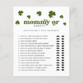 Frohen St. Patrick's Day Mami oder Papi (Vorderseite)