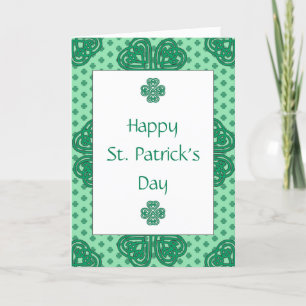 Frohen St. Patrick's Day mit irischem Segen Feiertagskarte