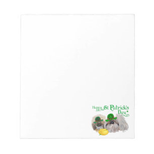 Frohen St. Patrick's Day Notizblock