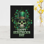 Frohen St. Patrick's Day Paddy Shamrock Kleeblatt Karte (Gelbe Blume)
