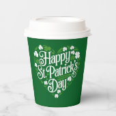 Frohen St. Patrick's Day Pappbecher (Vorderseite)