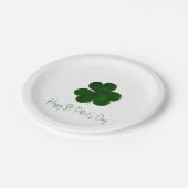 Frohen St. Patrick's Day Pappteller (Schrägansicht)