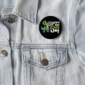 Frohen St. Patrick's Day Pat T Rex Dinosaur Button (Beispiel)