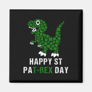 Frohen St. Patrick's Day Patrex T-Rex Dinosaur Lus Magnet