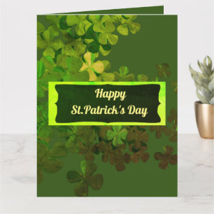 Frohen St.Patrick's Day,personalisiert  Karte