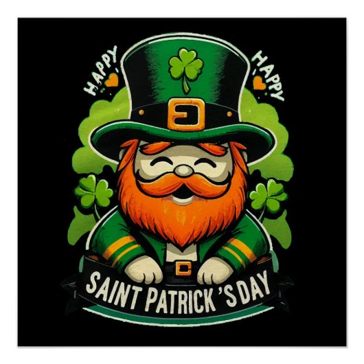Frohen St. Patrick's Day Poster (Vorderseite)