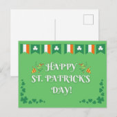 Frohen St. Patrick's Day Postkarte (Vorne/Hinten)