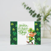 Frohen St. Patrick's Day Postkarte (Stehend Vorderseite)