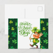 Frohen St. Patrick's Day Postkarte (Vorne/Hinten)