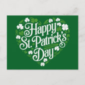 Frohen St. Patrick's Day Postkarte (Vorderseite)