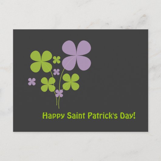 Frohen St. Patrick's Day Postkarte (Vorderseite)