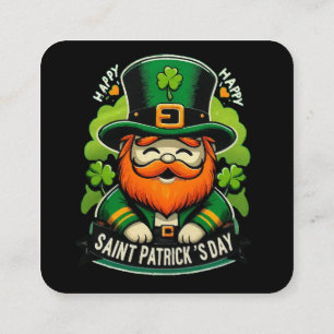 Frohen St. Patrick's Day Quadratische Visitenkarte